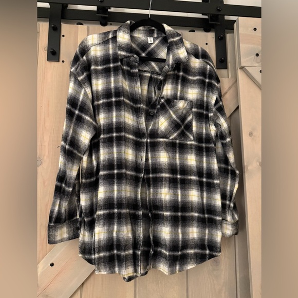 LIKE NEW BP Boyfriend Plaid Shirt - Picture 1 of 6